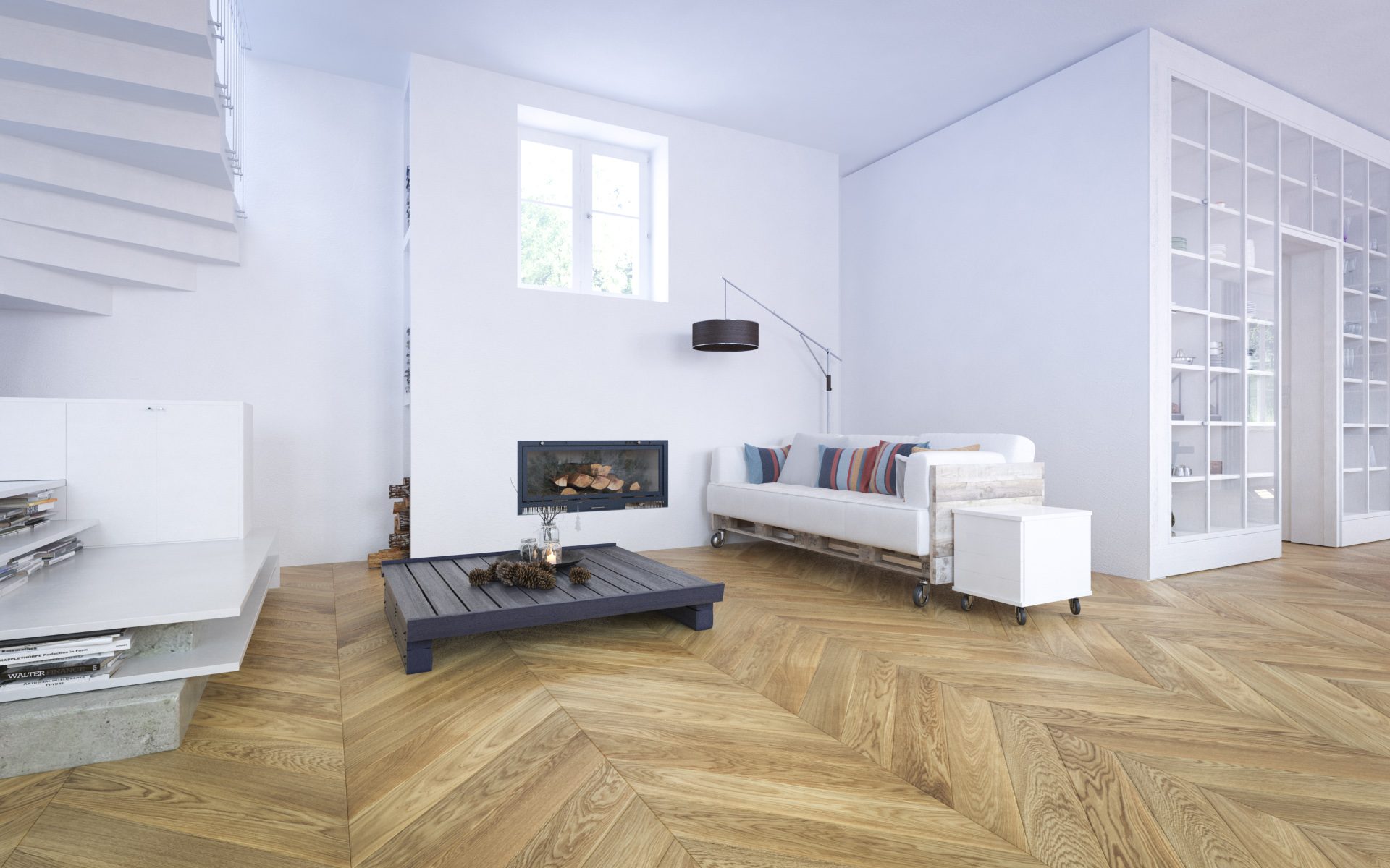 Parchet FertigDeska Chevron Oak Classic