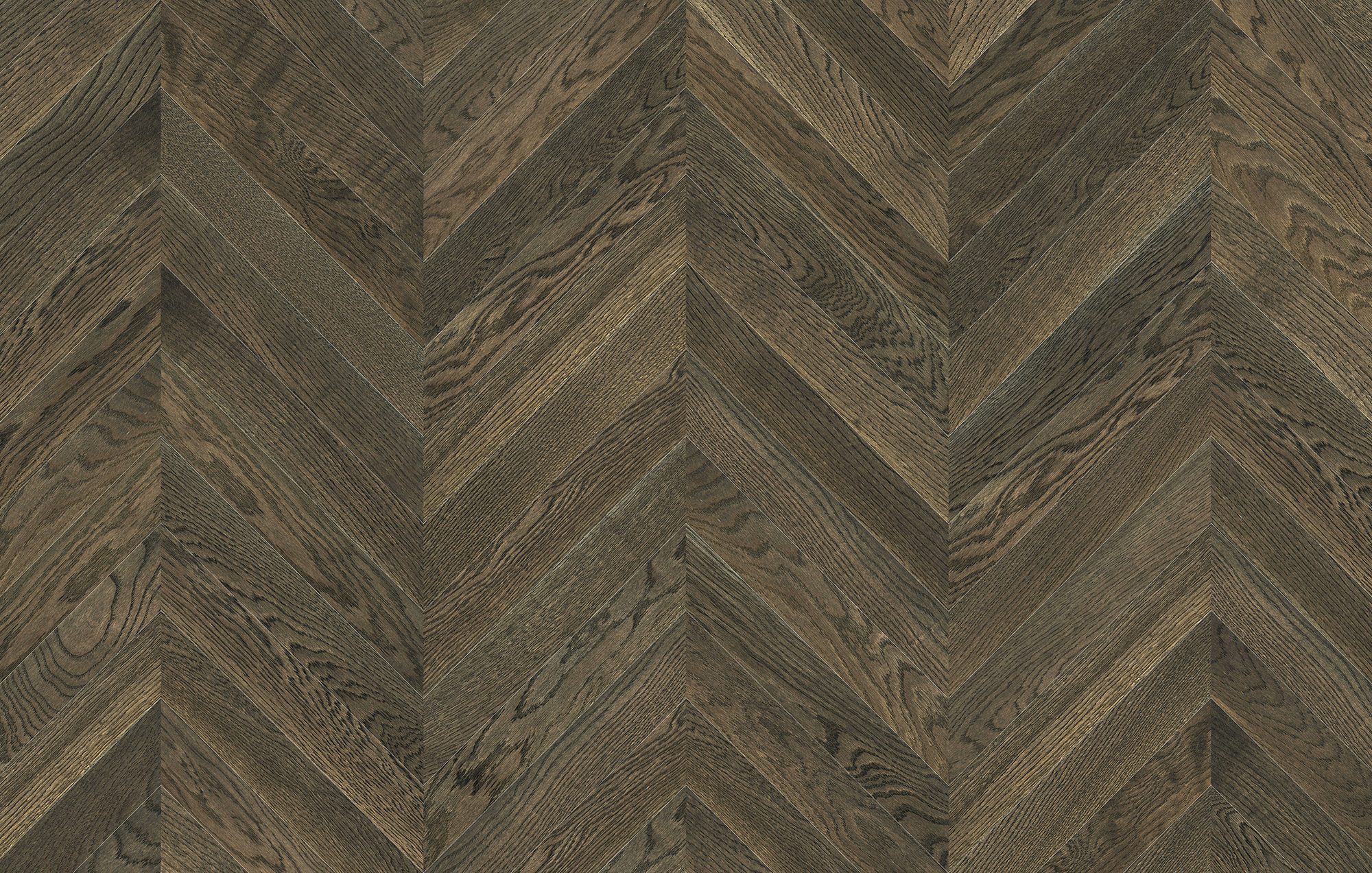 Parchet FertigParkiet Chevron Oak Color Nero