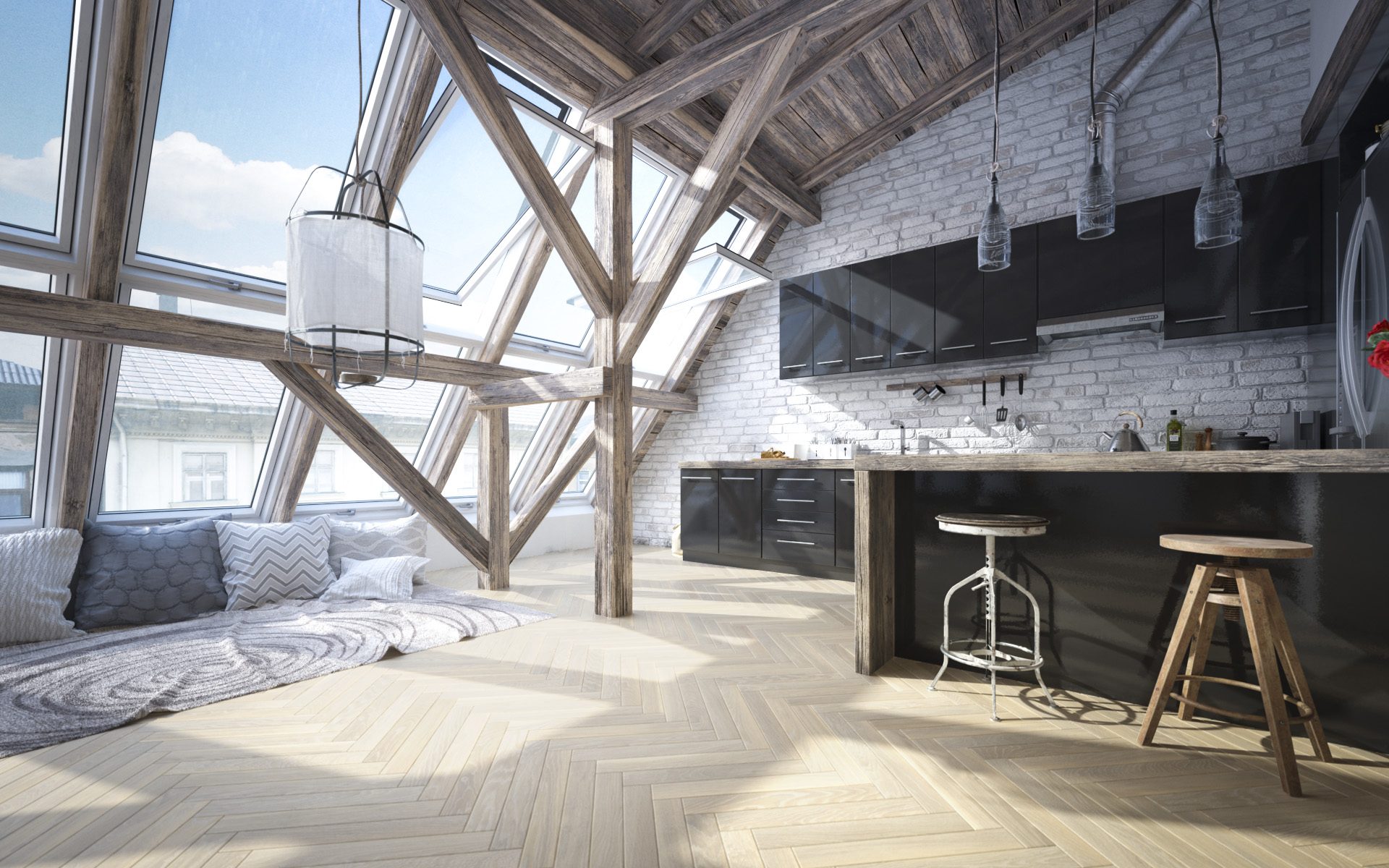 Parchet FertigParkiet Oak Color Bianco