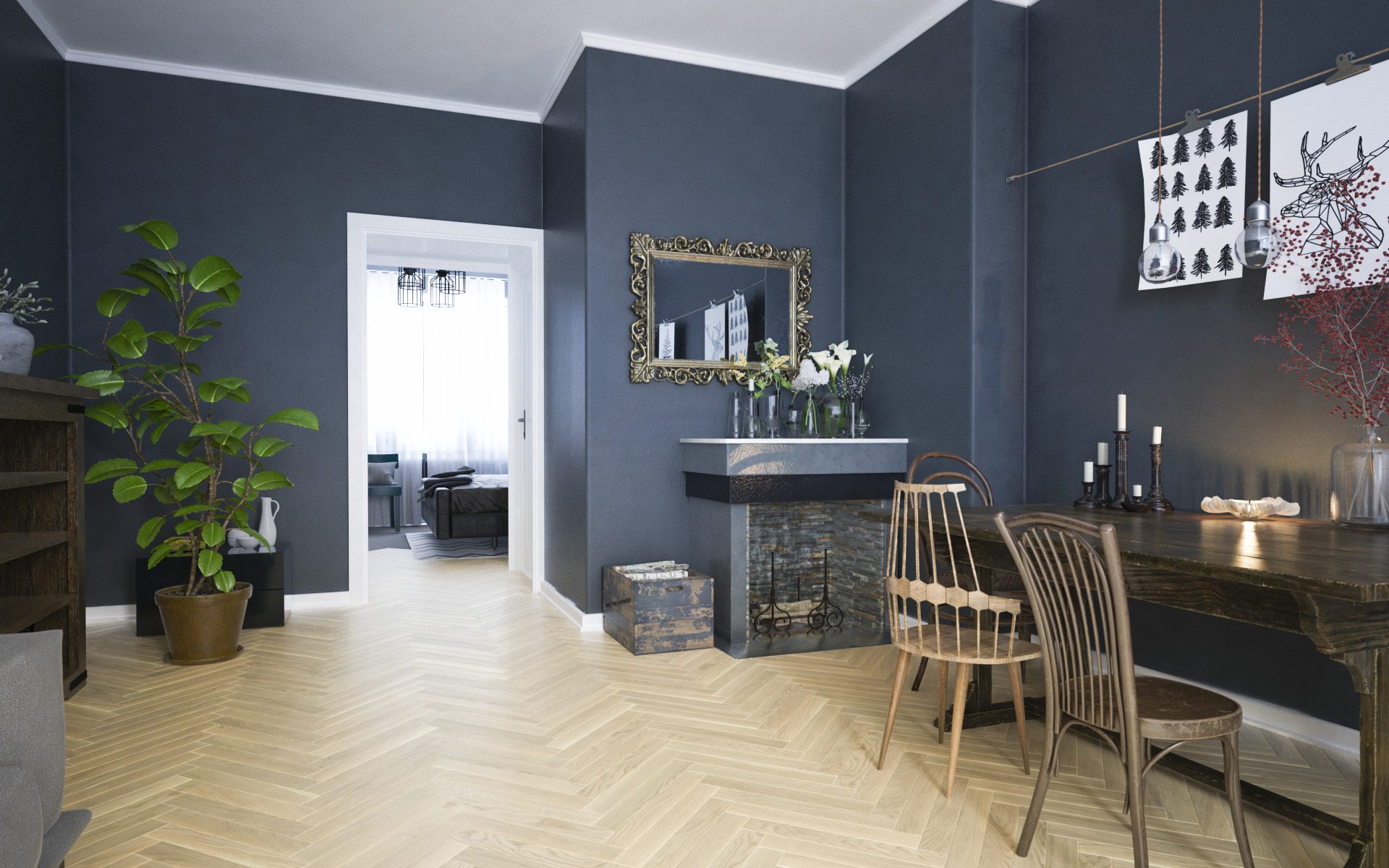 Parchet FertigParkiet Oak Color Alabastro