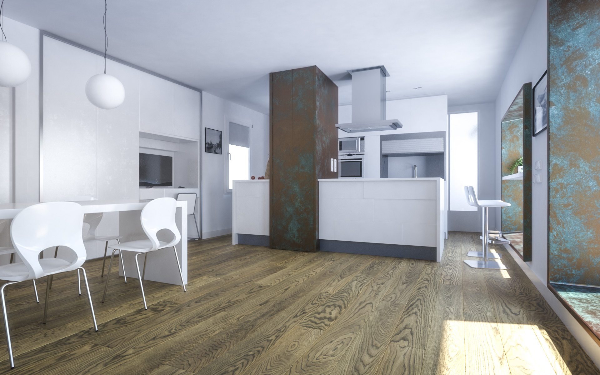 Parchet FertigDeska Luxury Oak Color Vulcano
