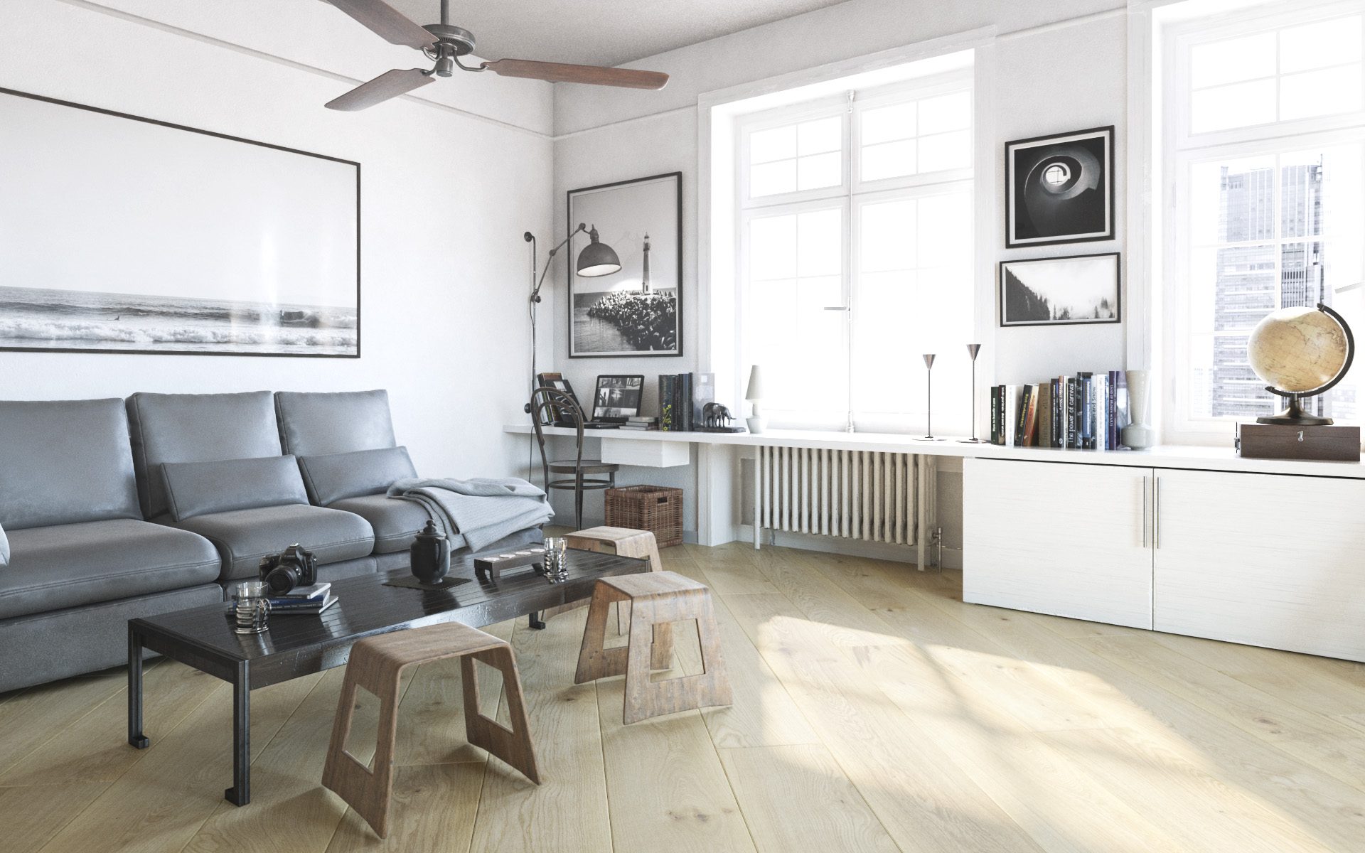 Parchet FertigDeska Luxury Oak Color Bianco Maxi
