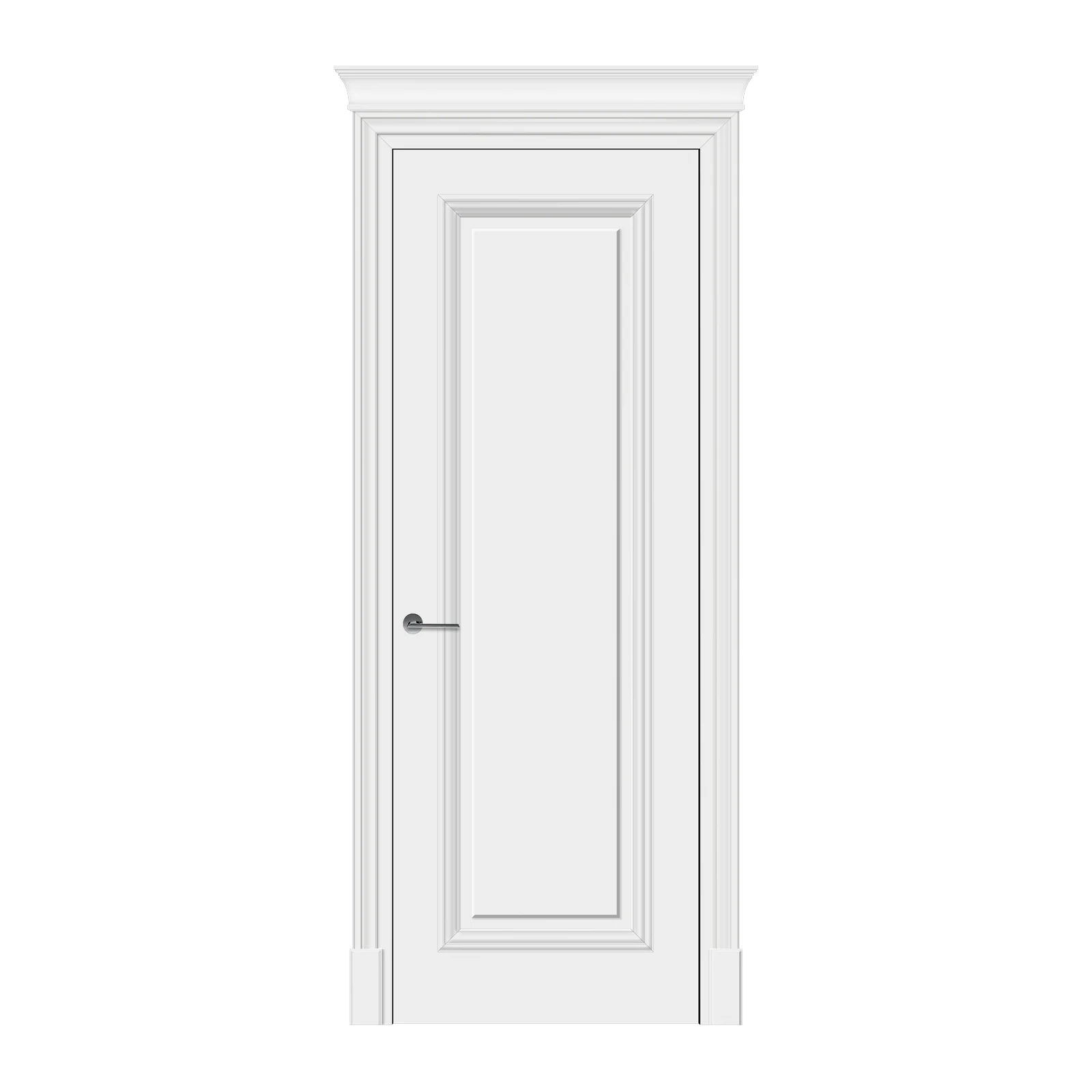 Ușă EXC 01P, finisaj Bianco, toc ES 1