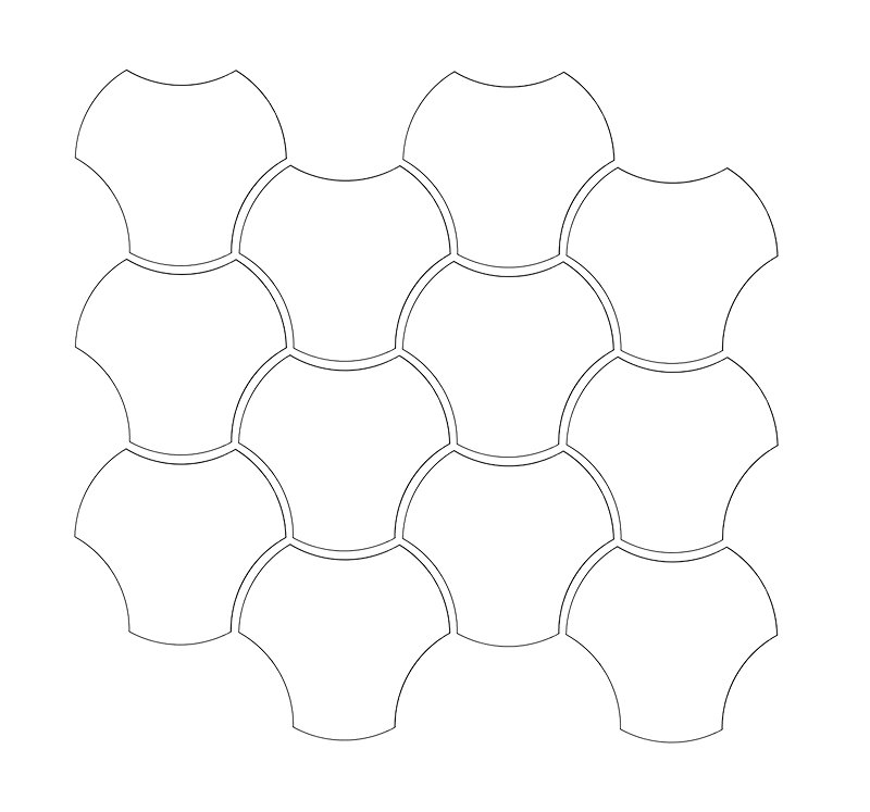 Cielo e Terra Up Down 1 Mat, 298 × 343 mm
